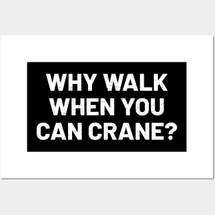 Why walk when you can crane? Posters and Art